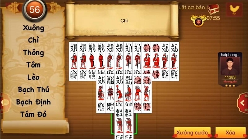 Bộ bài game bài Chắn bet thủ cần nắm rõ