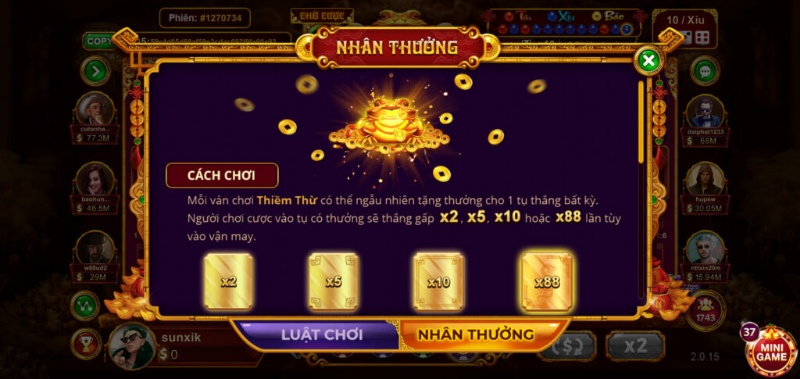 Mẹo chơi game Sicbo Tài Phú tại 789club